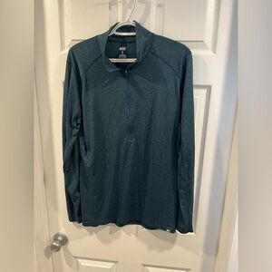 REI Teal Quarter-Zip Pullover